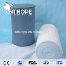 Rolo de gaze hidrofílico absorvente de algodão médico Rolo de gaze hidrófilo absorvente de algodão médico